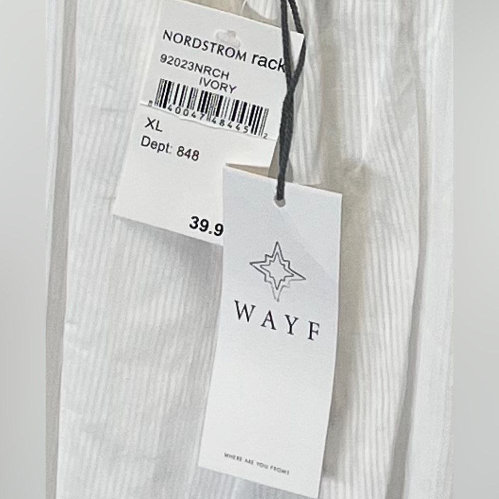 Wayf Smocked Tie Back Maxi  Dress - Picture 8 of 9